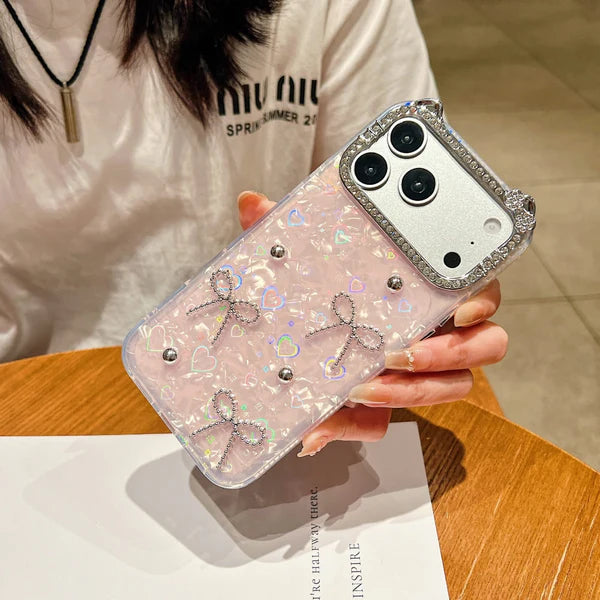 Luxe Ribbon Pearl Phone  Case