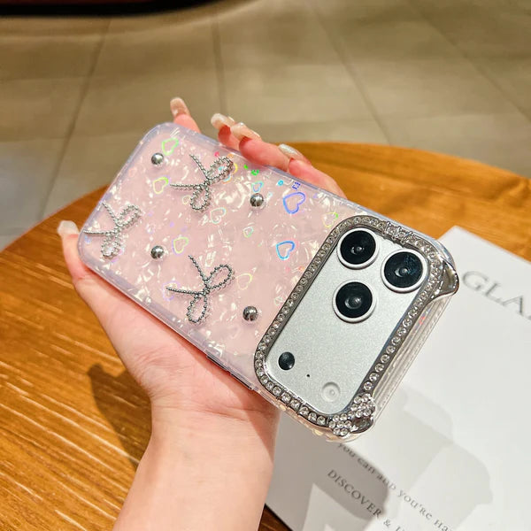 Luxe Ribbon Pearl Phone  Case