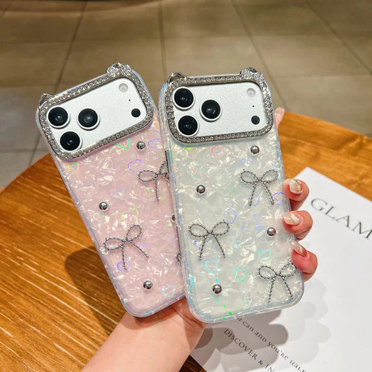 Luxe Ribbon Pearl Phone  Case