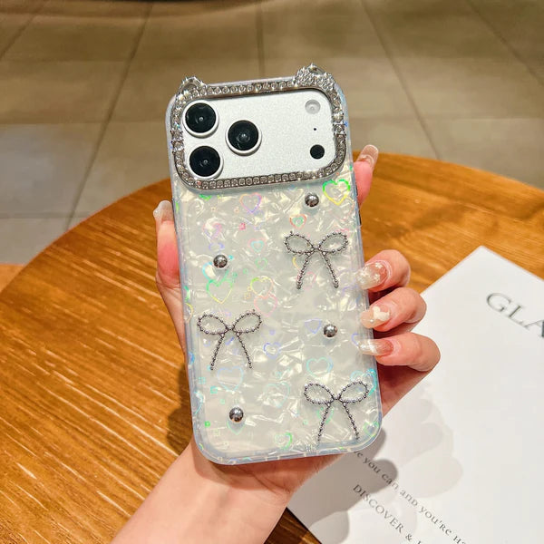 Luxe Ribbon Pearl Phone  Case