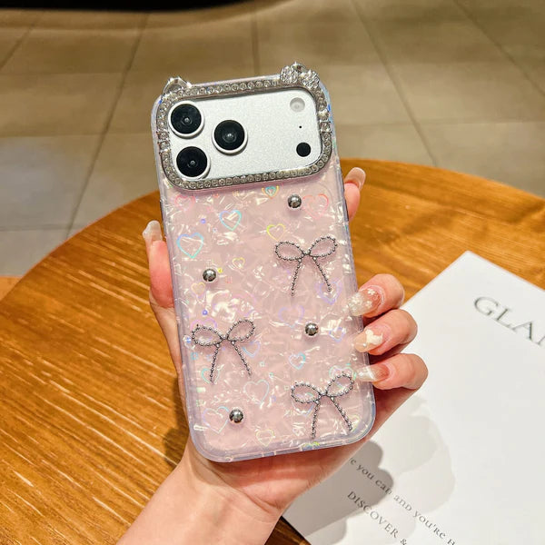Luxe Ribbon Pearl Phone  Case