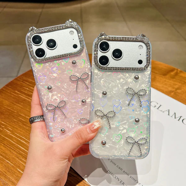 Luxe Ribbon Pearl Phone  Case