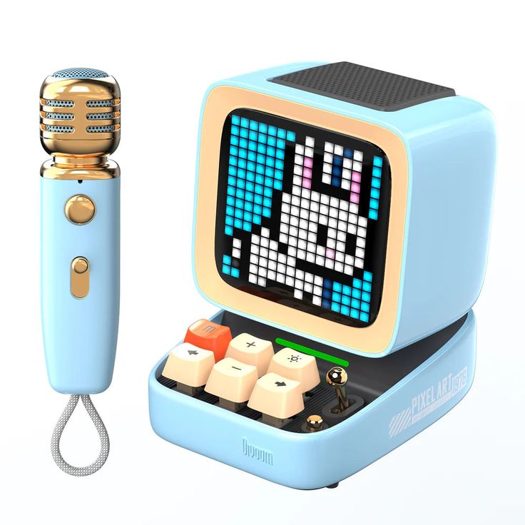 Divoom Ditoo PixelBeat Mic Mini Karaoke Machine Pixel Art Bluetooth Speaker