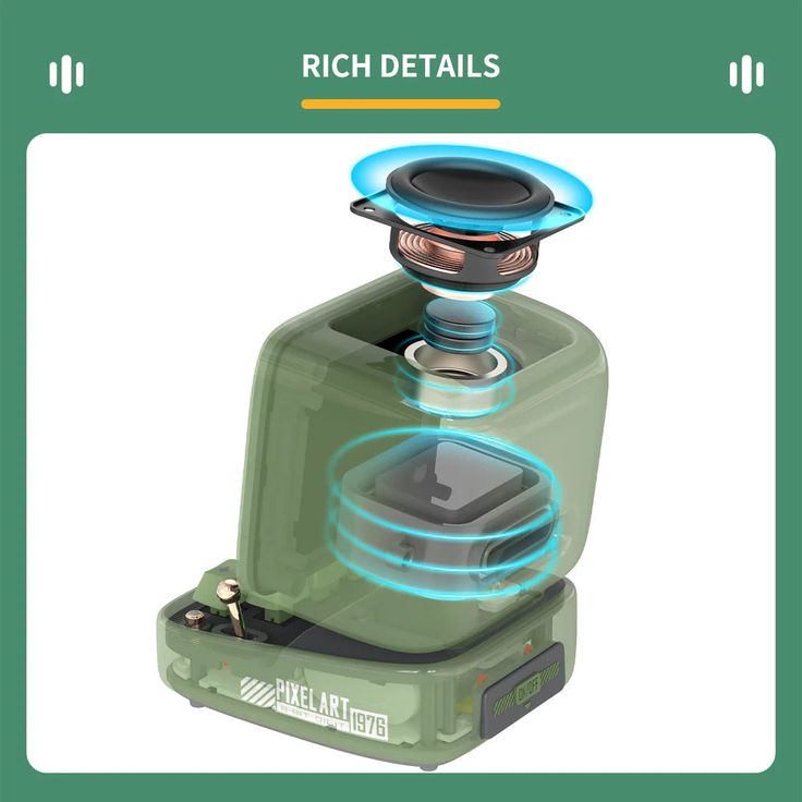 Divoom Ditoo PixelBeat Mic Mini Karaoke Machine Pixel Art Bluetooth Speaker