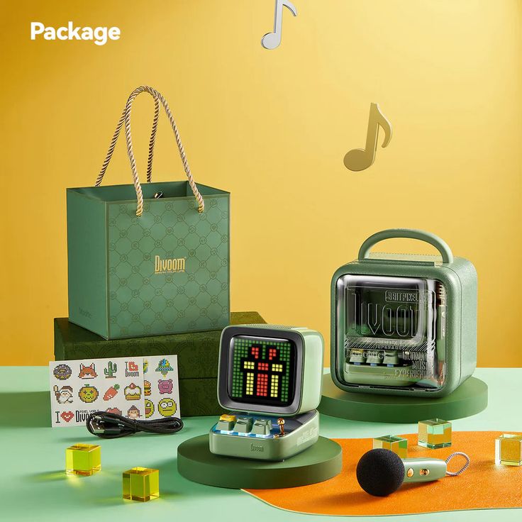 Divoom Ditoo PixelBeat Mic Mini Karaoke Machine Pixel Art Bluetooth Speaker