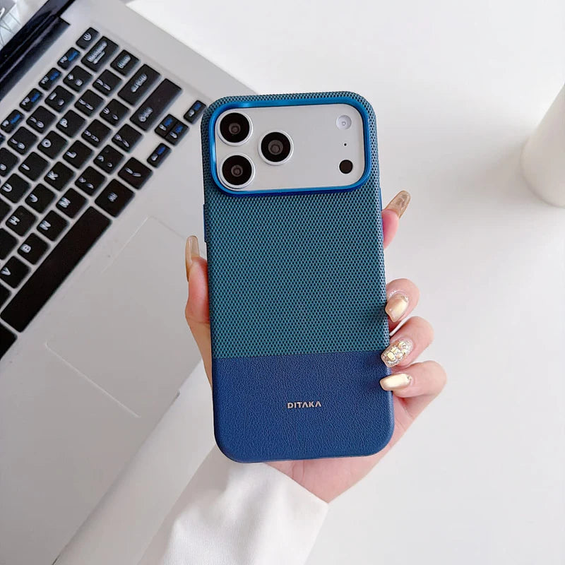 DITAKA Dual Tone Textured Phone Case (With Box Packing)