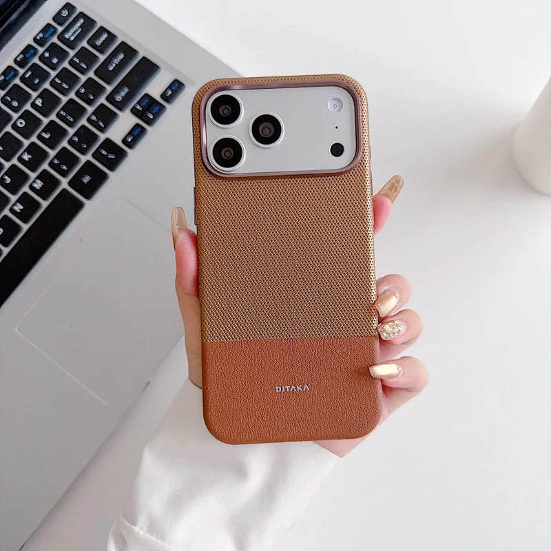 DITAKA Dual Tone Textured Phone Case (With Box Packing)