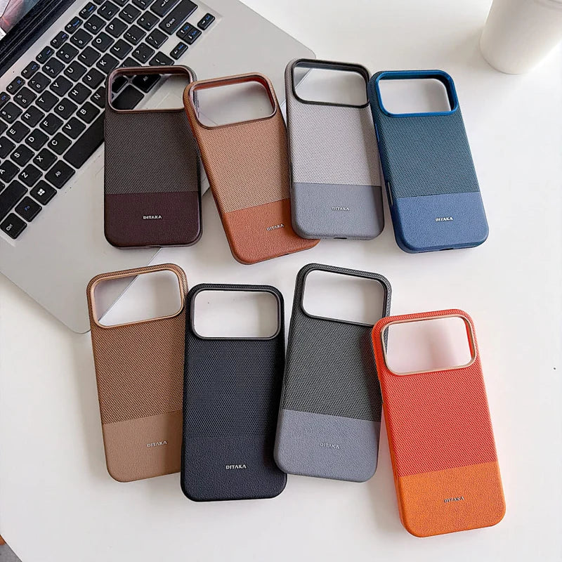 DITAKA Dual Tone Textured Phone Case (With Box Packing)