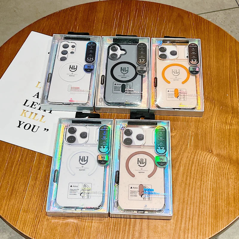 NY Elite Edge Transparent Phone Case (With Box Packing)