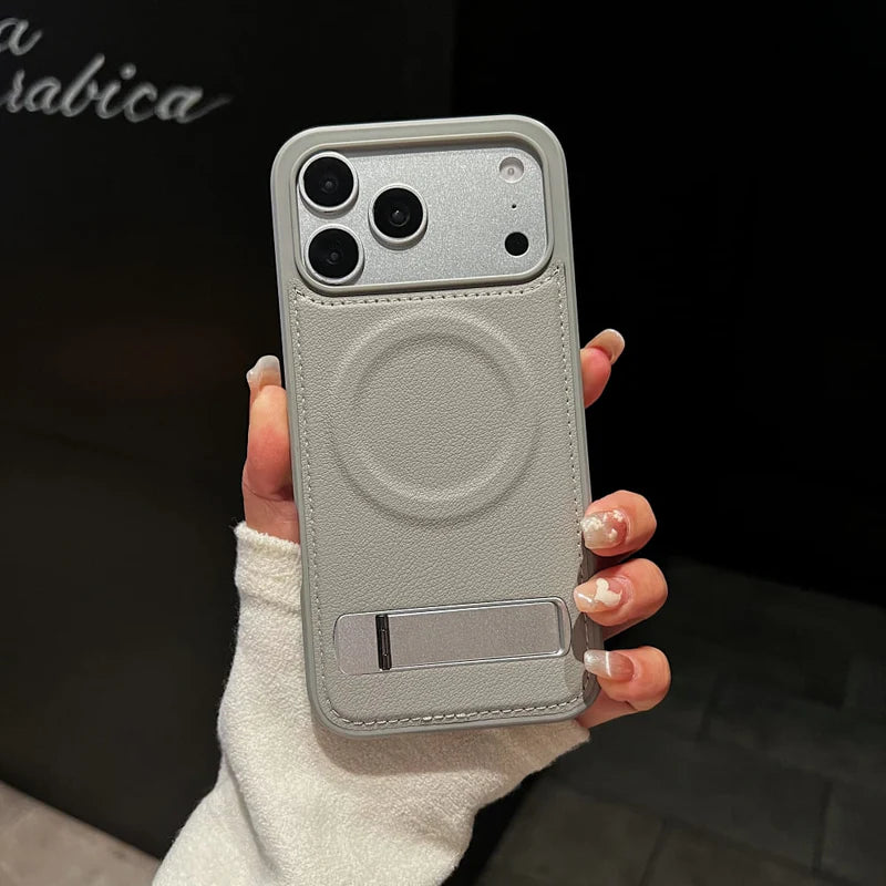 Elite Kickstand Leather Phone Case