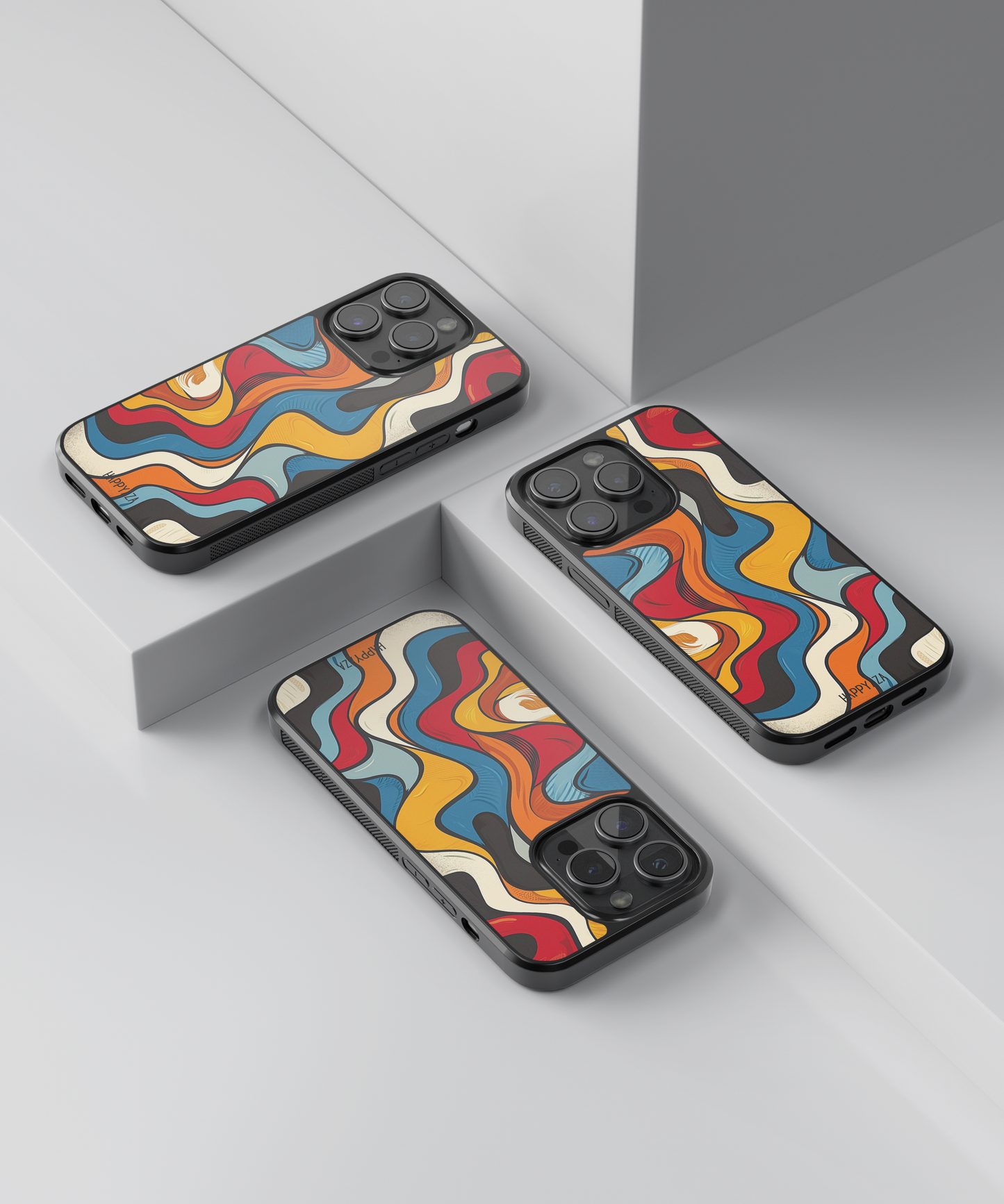 Retro Modern Groovy Designer  Phone Case