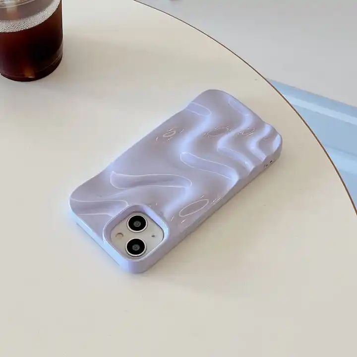 New Water Ripple Pleated  Soft Anti-drop Wave Concave Protective Phone Case