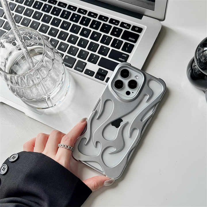 12 Pro Max Shopee Iphone Case Flame Flexible Shock Proof Case
