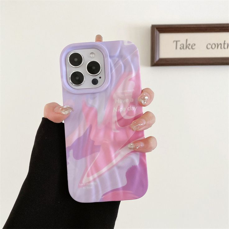 Multi Color Wavy Texture  For iPhone Case