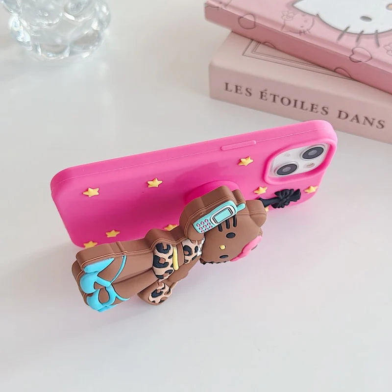 Fashionista Cat Silicone Phone Case