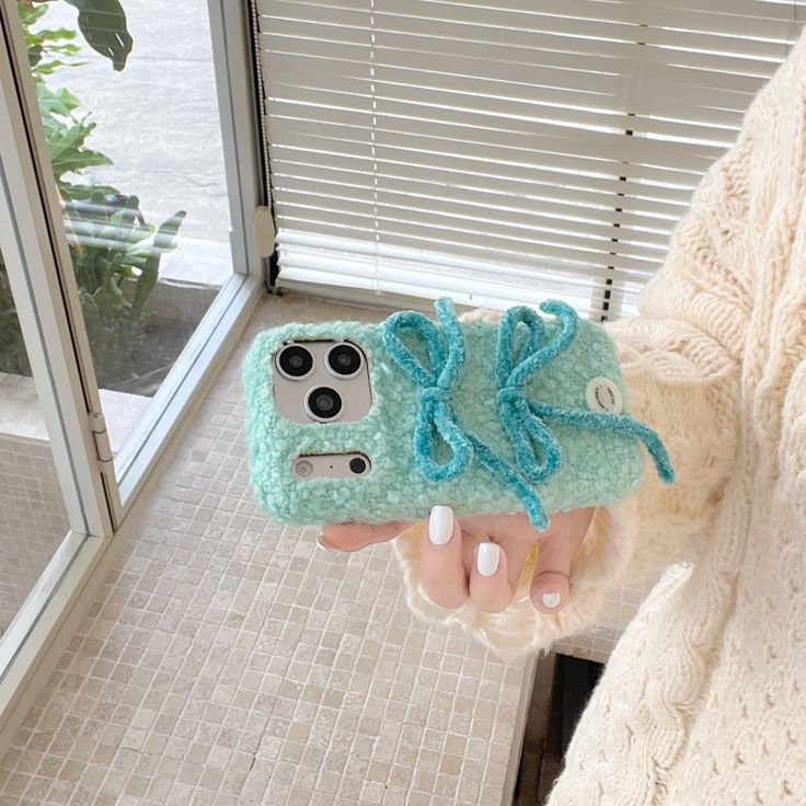 Aesthetic Cozy Ribbon Plush Phone Case