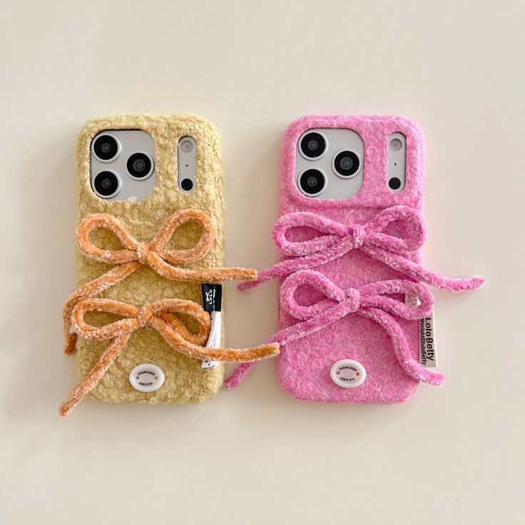 Aesthetic Cozy Ribbon Plush Phone Case