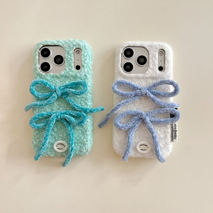 Aesthetic Cozy Ribbon Plush Phone Case