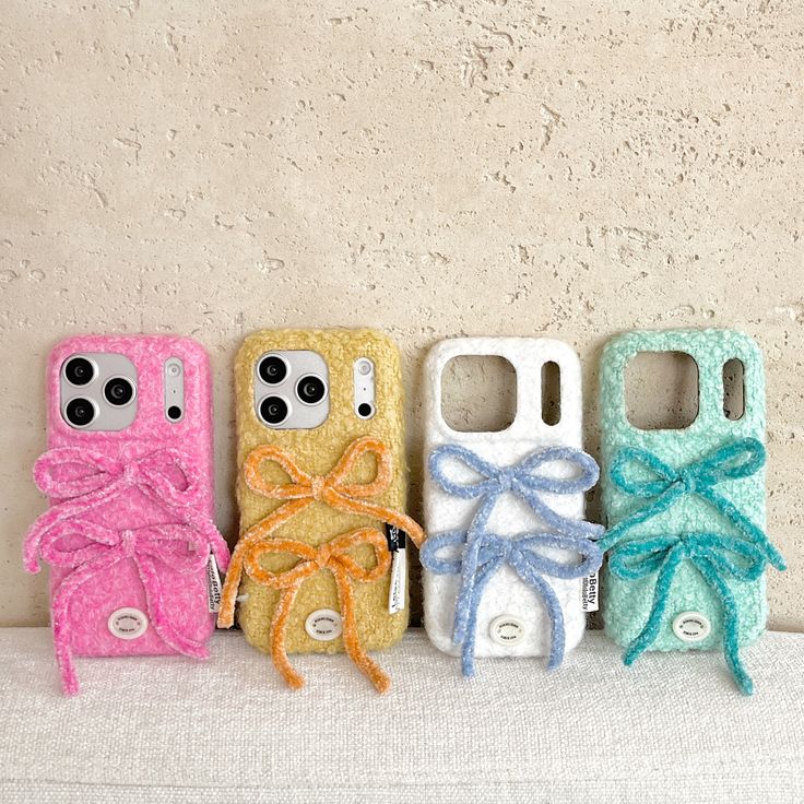 Aesthetic Cozy Ribbon Plush Phone Case