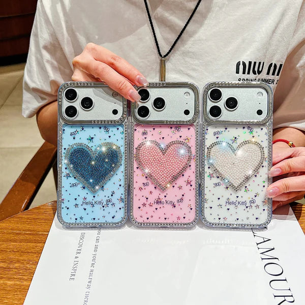 Glitter Crush Heart Phone Case