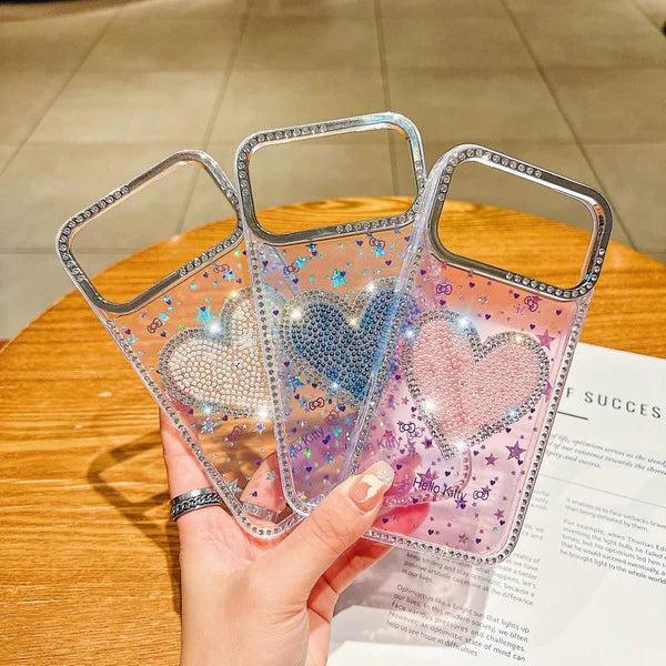 Glitter Crush Heart Phone Case