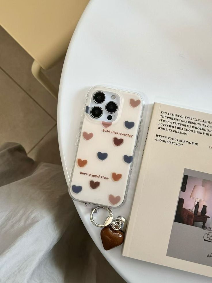 Good Luck Everyday Silicone Phone Case with Heart Charm