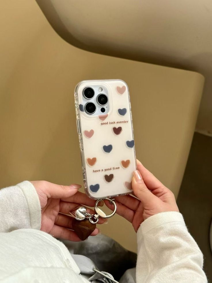 Good Luck Everyday Silicone Phone Case with Heart Charm