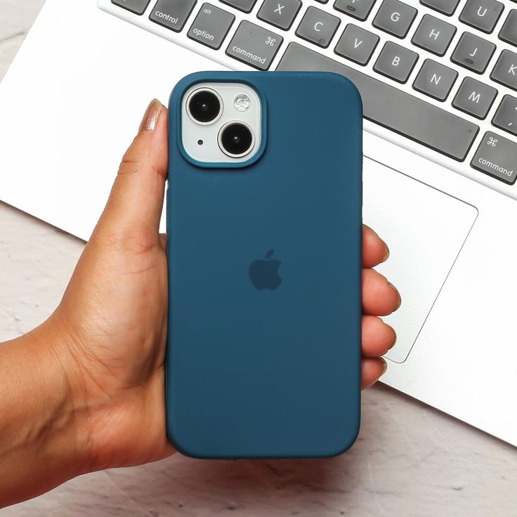 iPhone Original Liquid Silicone Phone Case (Teal Blue)