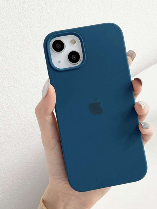 iPhone Original Liquid Silicone Phone Case (Teal Blue)
