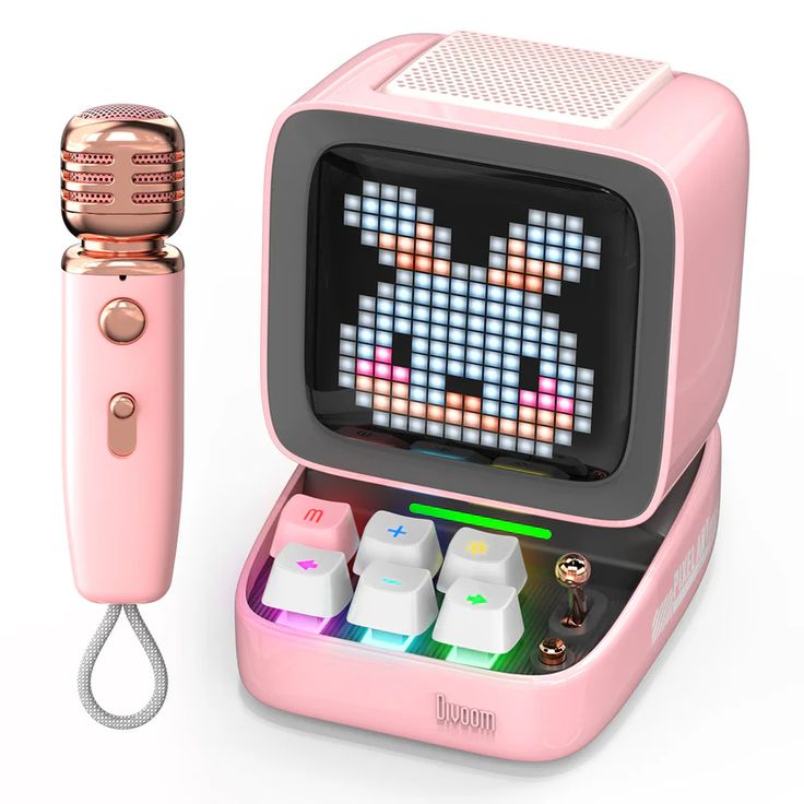 Divoom Ditoo PixelBeat Mic Mini Karaoke Machine Pixel Art Bluetooth Speaker