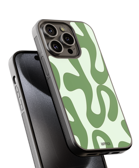 Green Abstract Pattern Designer Phone Case