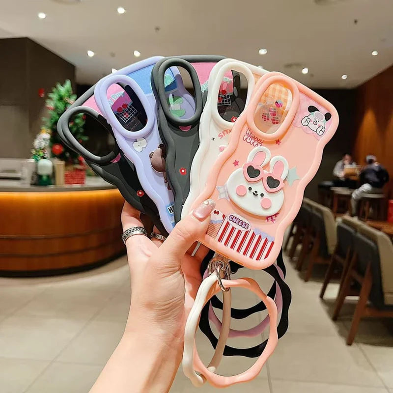 Happy Day Cartoon Grip Phone Case