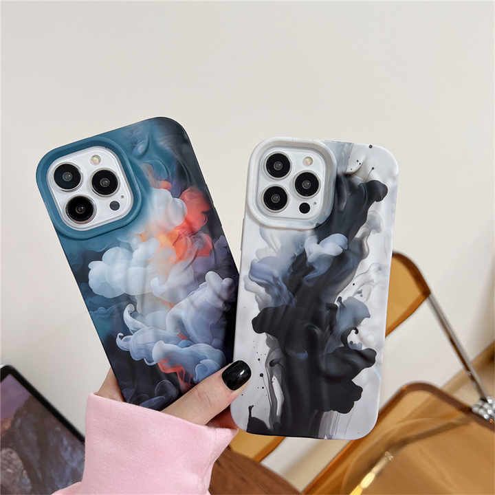 Multi Color Wavy Texture  For iPhone Case