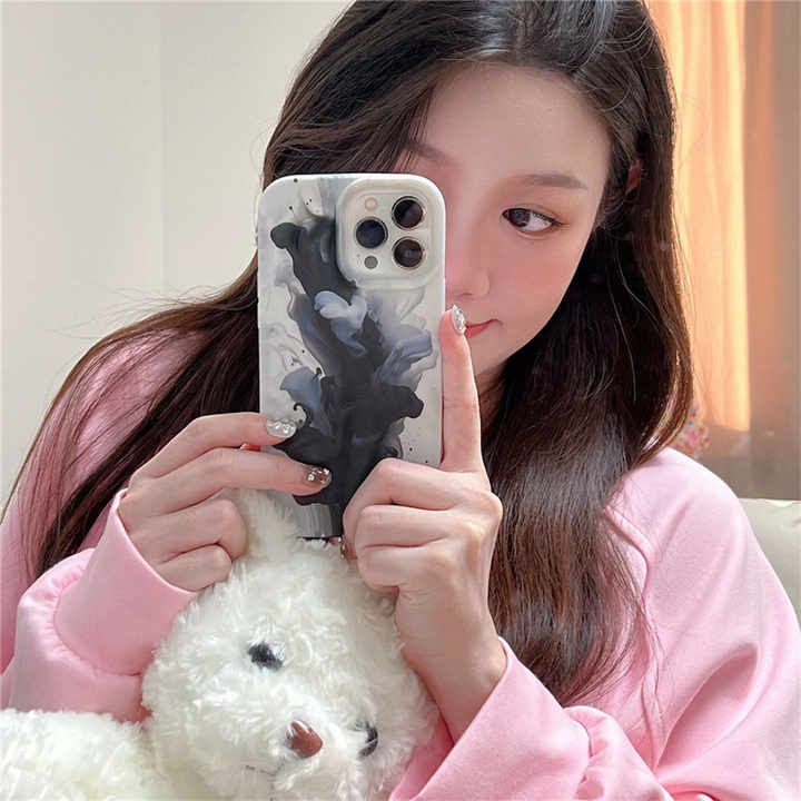 Multi Color Wavy Texture  For iPhone Case