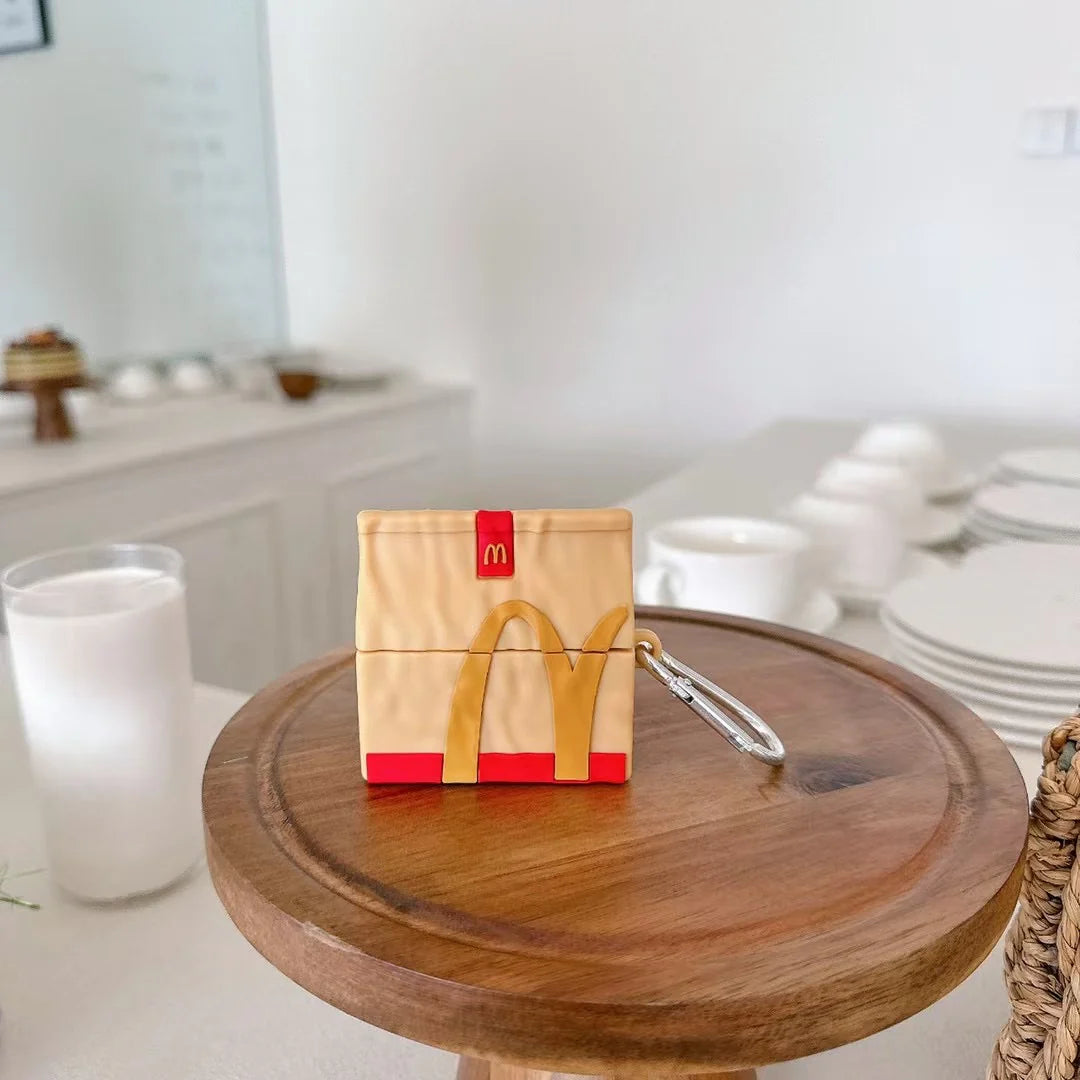 French Fries Fun Style Silicone Airpods Case