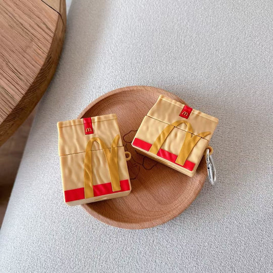 French Fries Fun Style Silicone Airpods Case