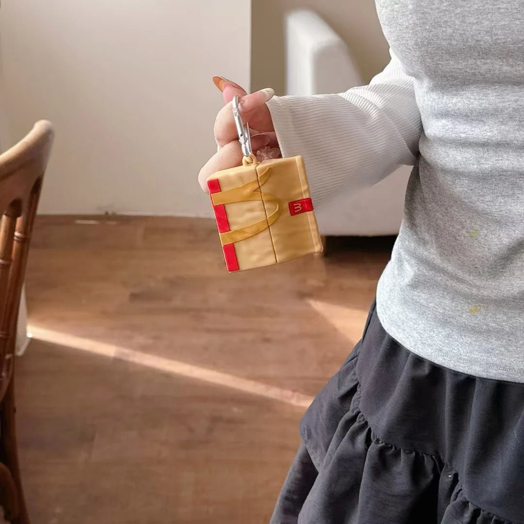 French Fries Fun Style Silicone Airpods Case