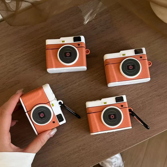 Mini Snap Camera Fun Style Silicone Airpods Case