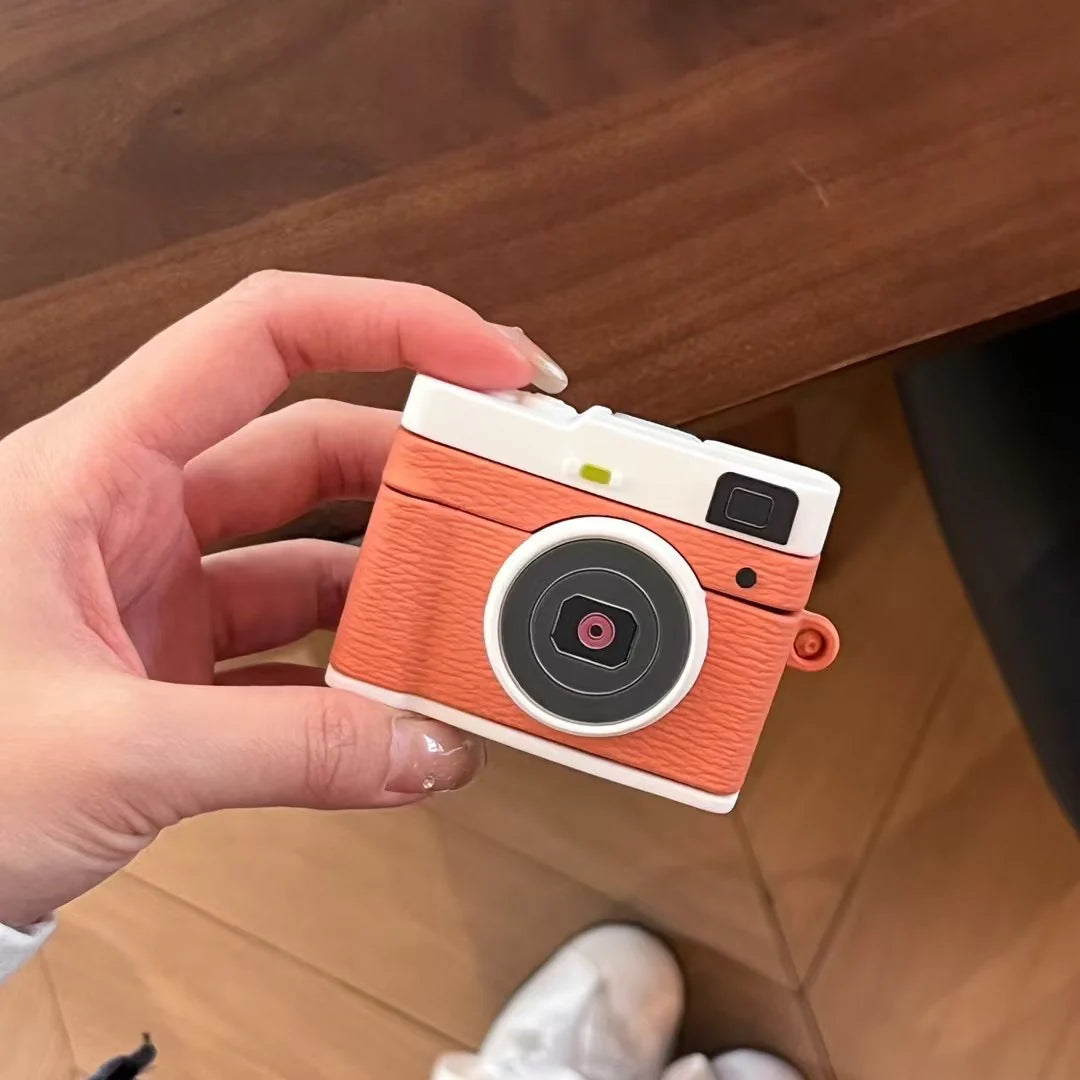 Mini Snap Camera Fun Style Silicone Airpods Case