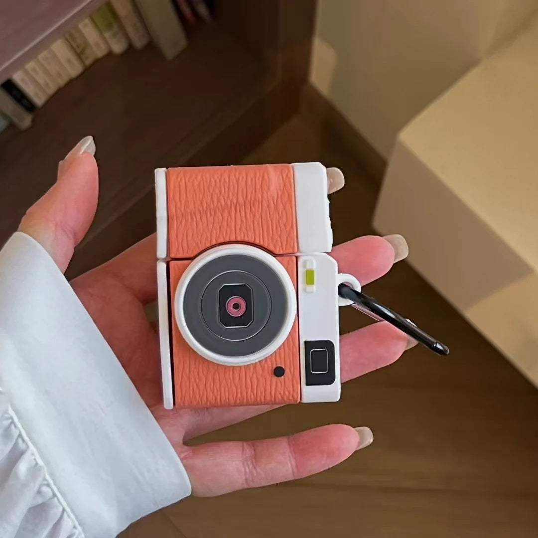 Mini Snap Camera Fun Style Silicone Airpods Case