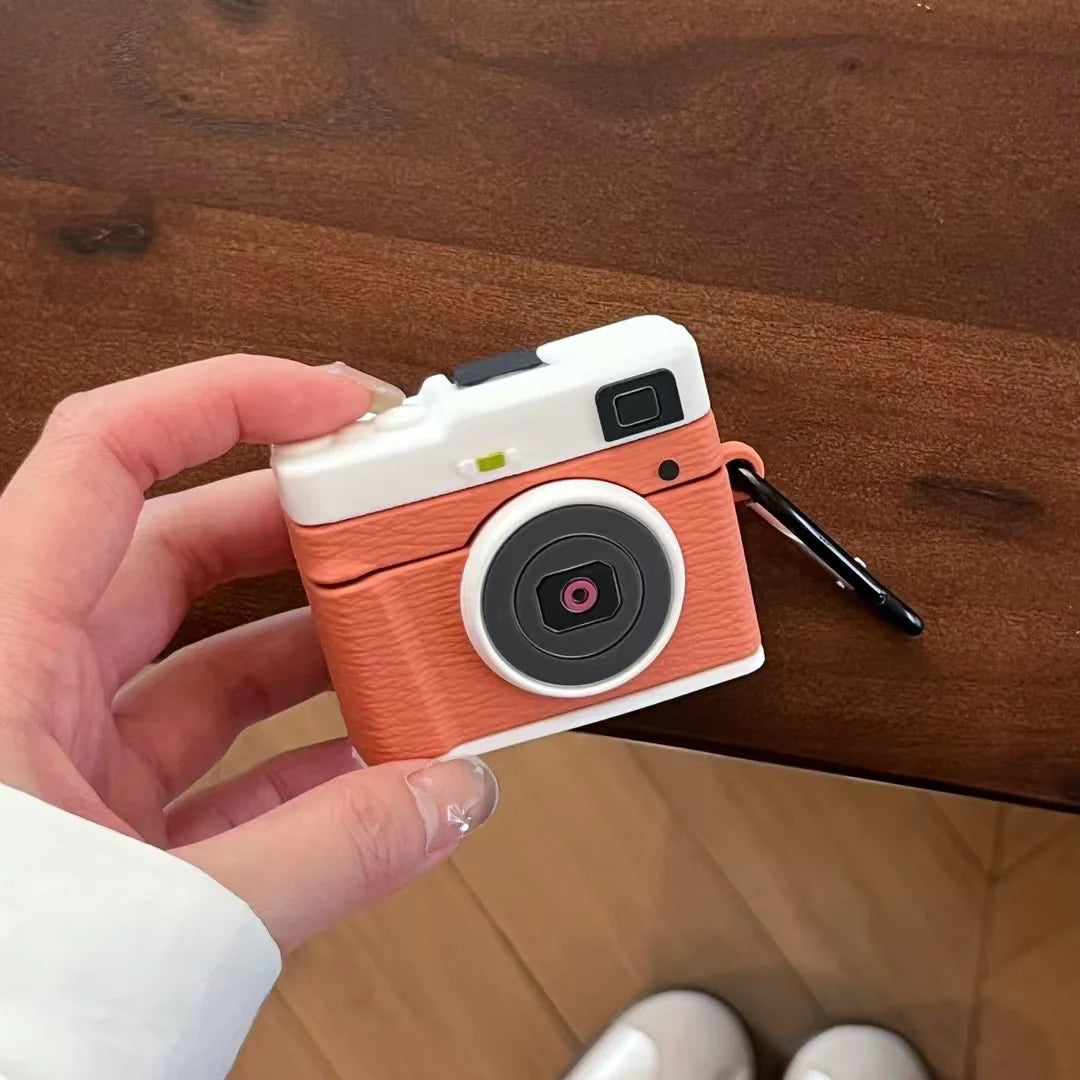 Mini Snap Camera Fun Style Silicone Airpods Case