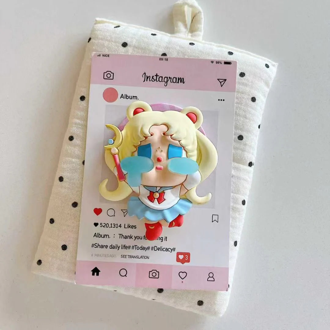 Little Cry Angel Designer Phone Case With MagSafe Holder
