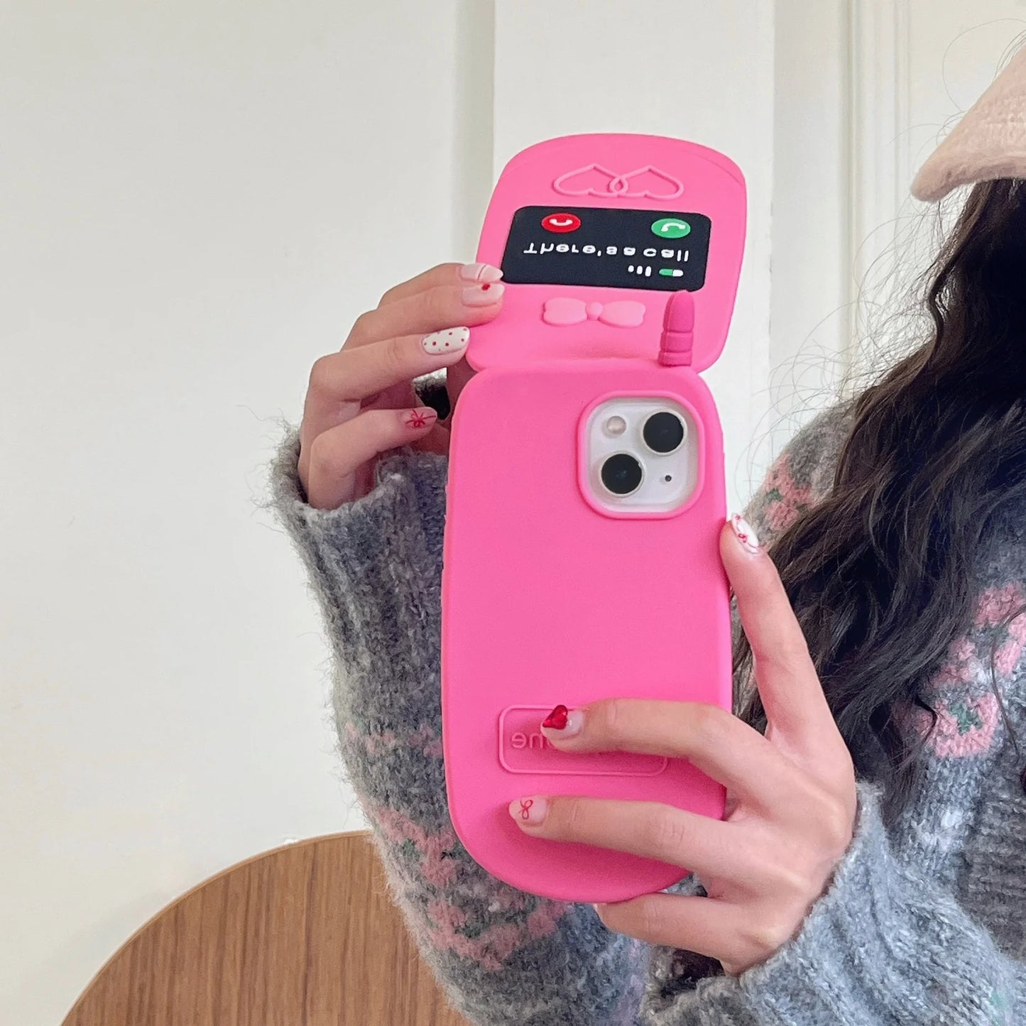 90s Flip Phone Style Silicone Phone Case
