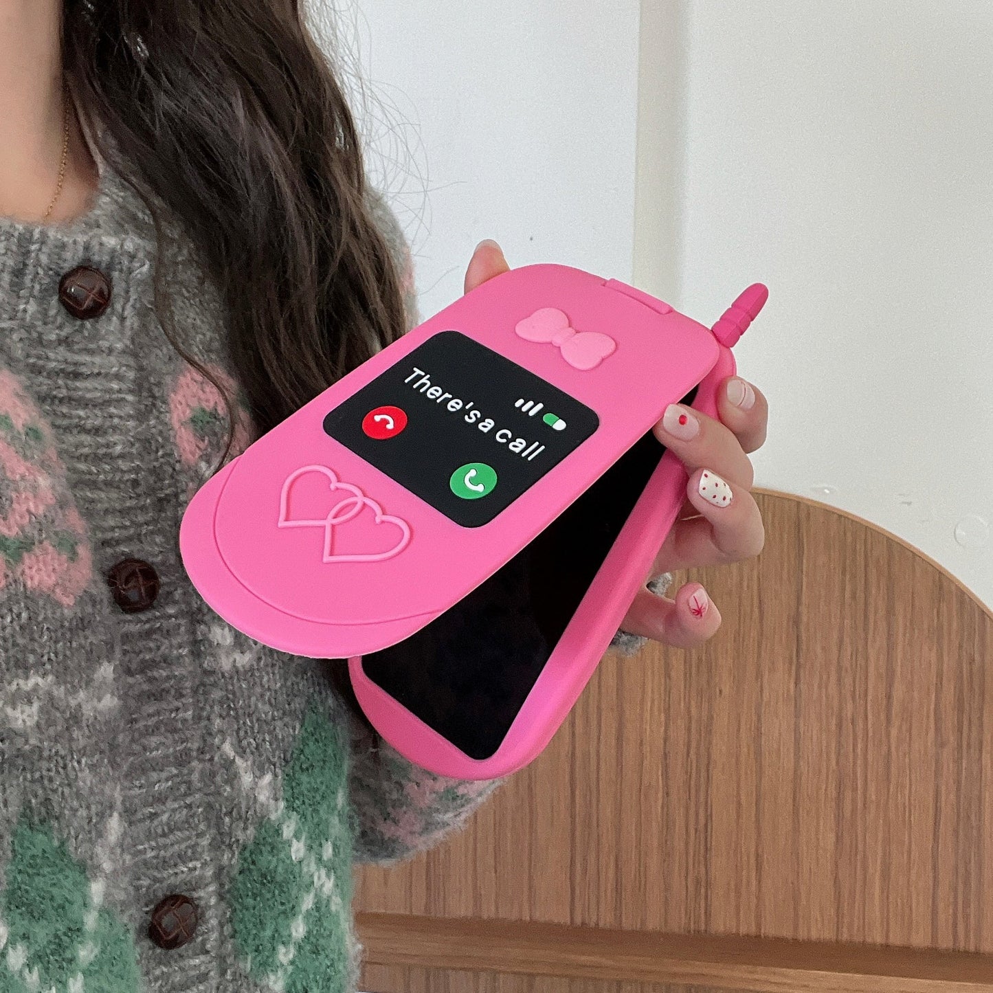 90s Flip Phone Style Silicone Phone Case