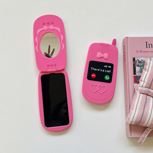 90s Flip Phone Style Silicone Phone Case