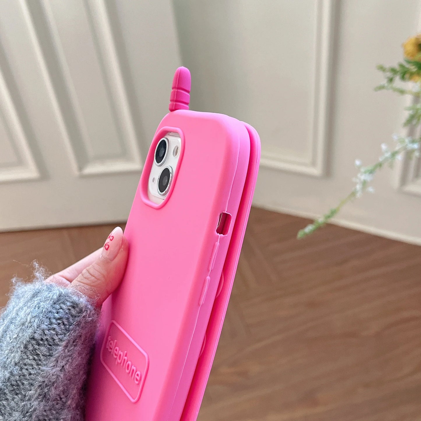 90s Flip Phone Style Silicone Phone Case