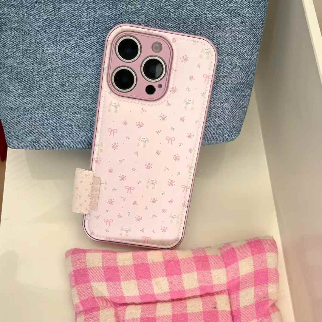 Luxury Floral Bow Leather Phone Case