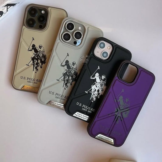 Santa Barbara Leather U.S. POLO Tan With Stand Phone Case