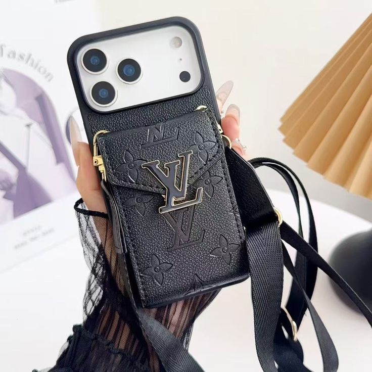 Luxury Crossbody Wallet Phone Case With Adjustable Strap