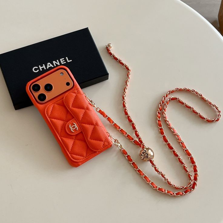 Luxury Quilted Phone Case with Chain Strap & Mini Purse Design